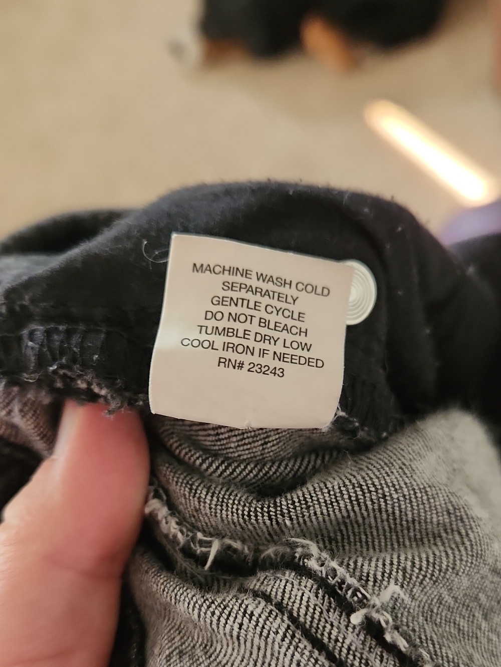 Soho Boyfriend New York & Company Black and Charcoal Stretch Jeans Sz 14 - Picture 6 of 14